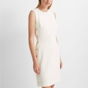 Button Sheath Dress - New With Tags - NEVER WORN - Ivory size 6